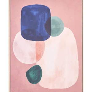 Canvas ADELFIA Abstract Motif 93 x 129 cm Multicolour