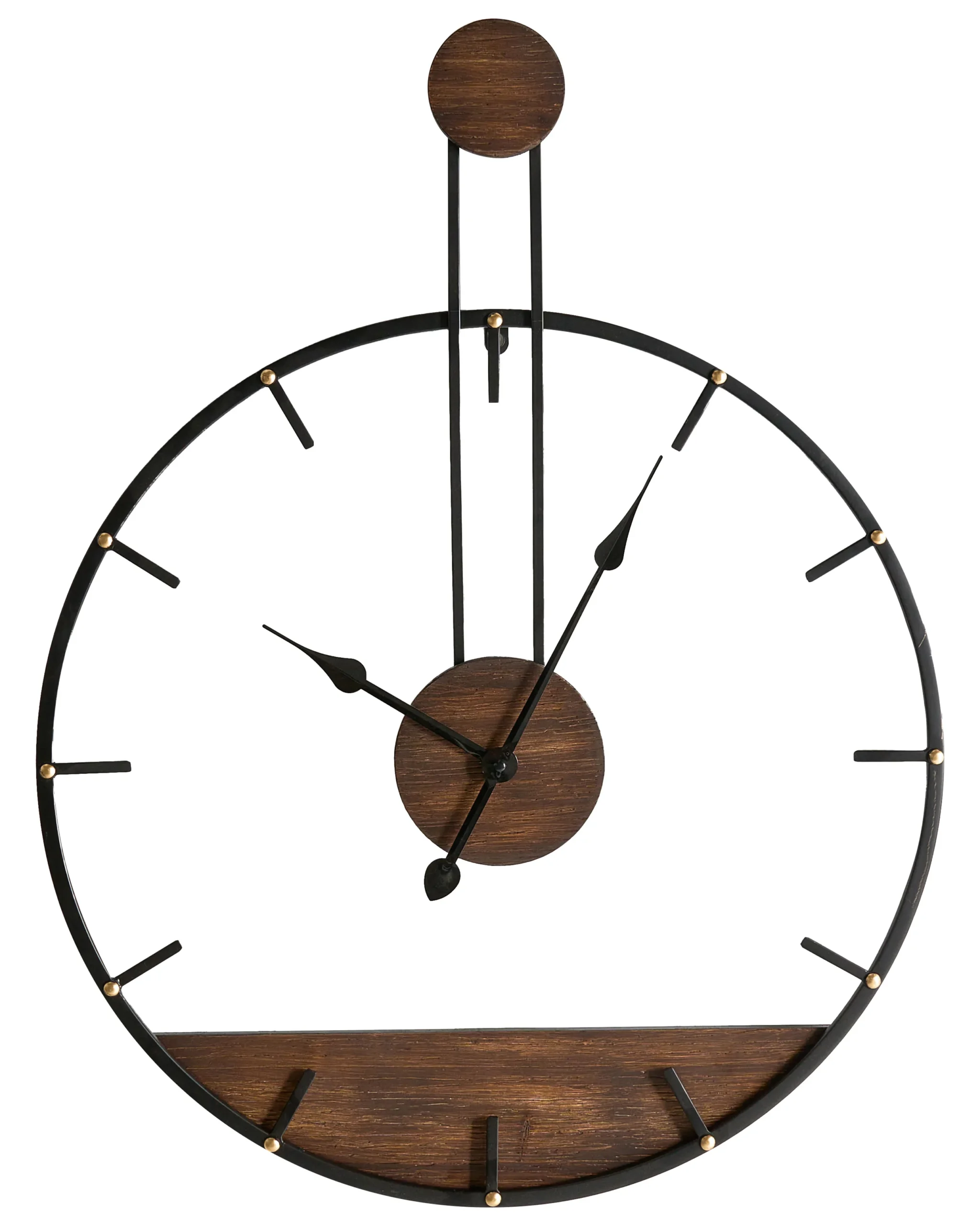 Wall Clock TAUGON  60 cm Metal Black