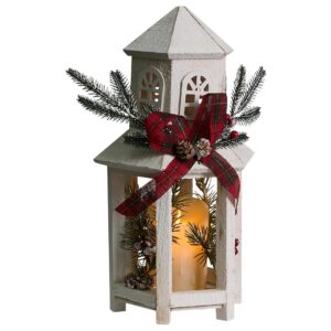 LED Lantern SAVIVESI  Christmas Motif 38 cm White