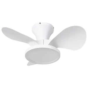 Ceiling Fan with Light PUNTI  with Remote LED White