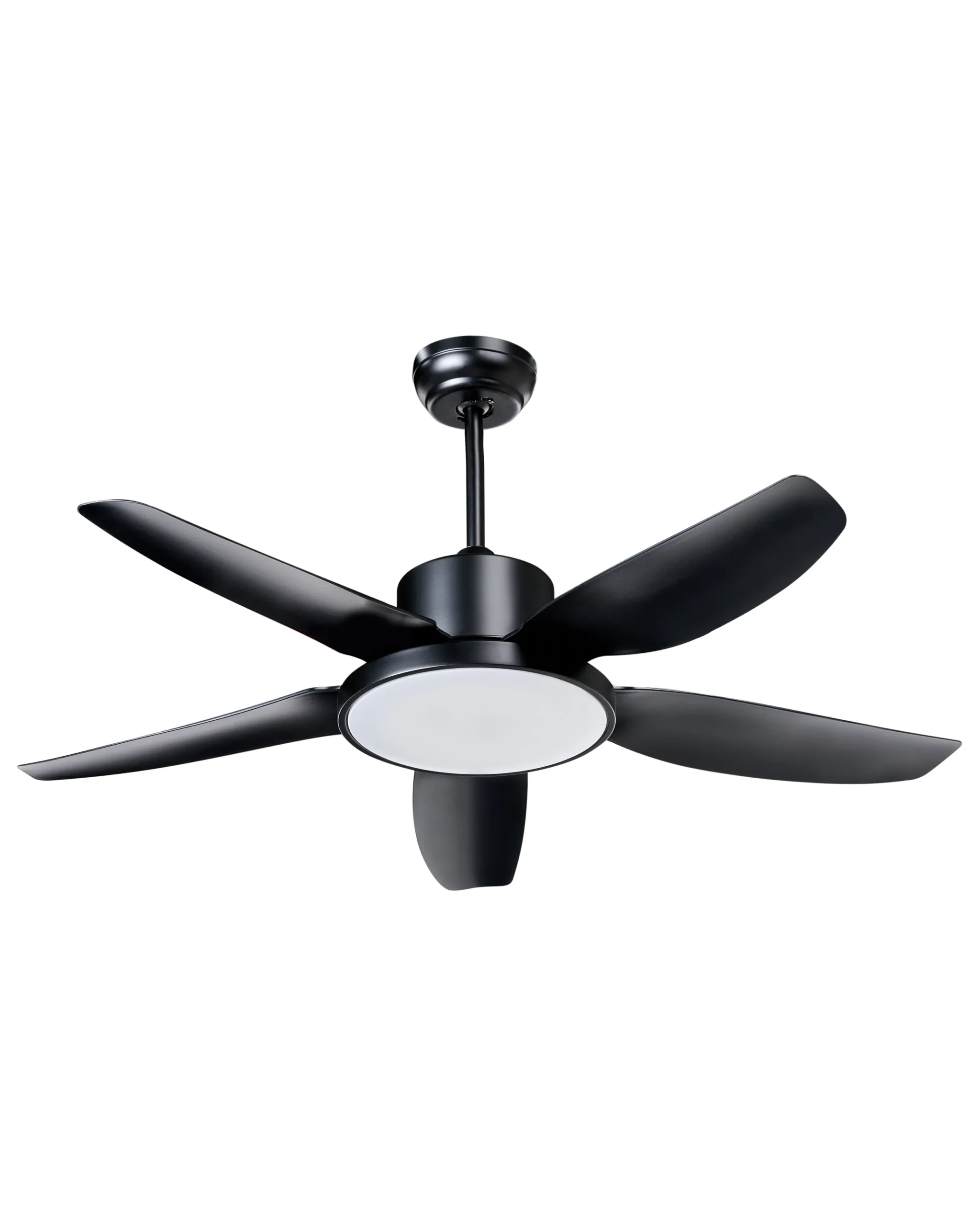 Ceiling Fan with Light LOUVET  with Remote LED Black