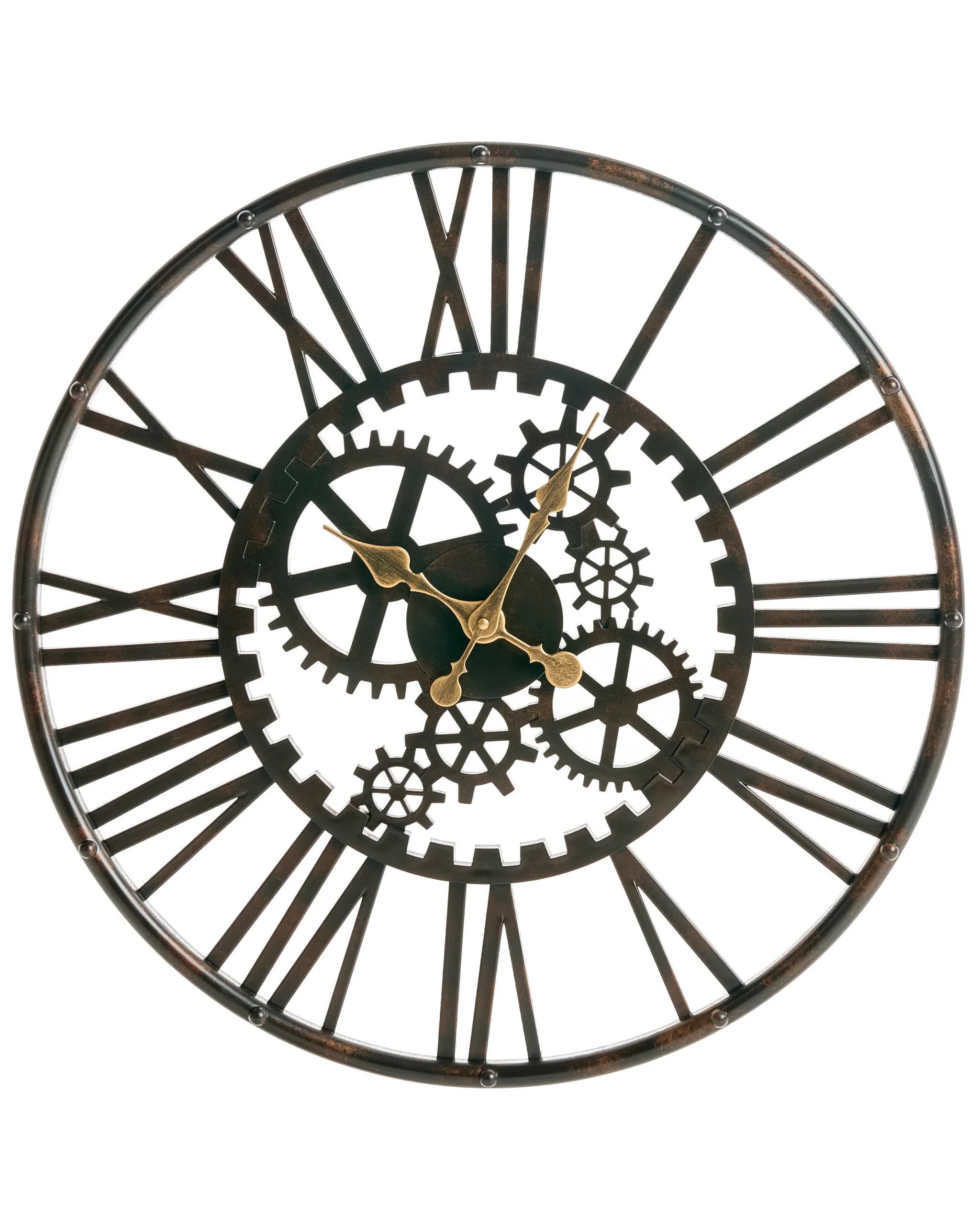Wall Clock PETRER  60 cm Metal Black
