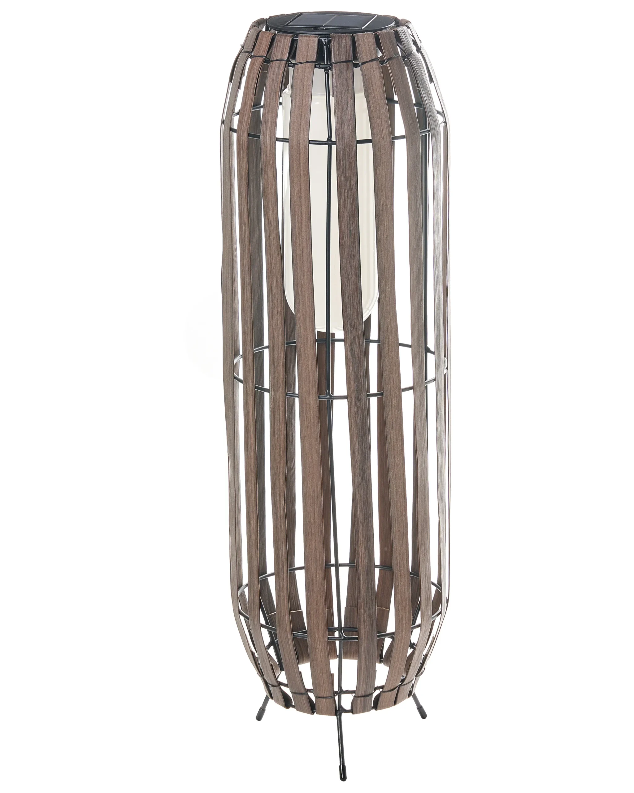 Solar Powered Lantern MUZIZI  69 cm Dark Brown