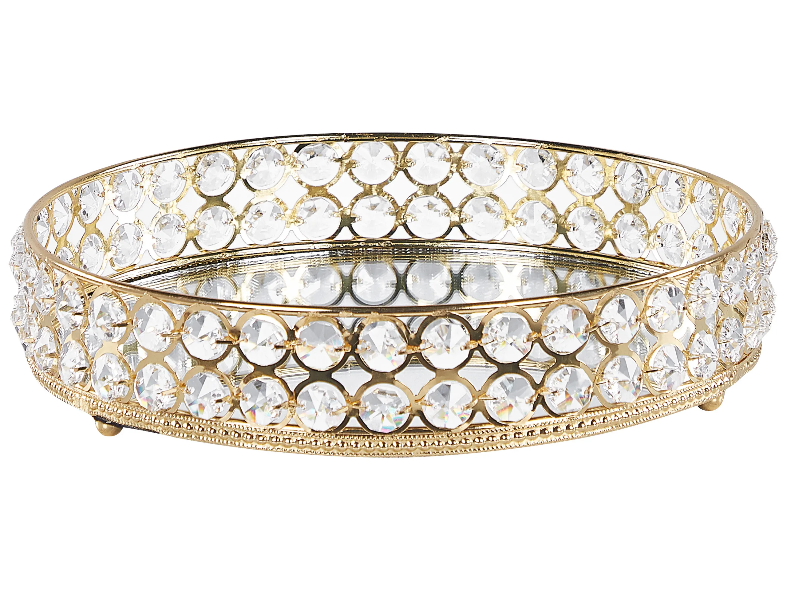 Decorative Tray VATAN  Glass Gold