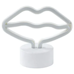 LED Neon Sign Lips FLORA  Pink