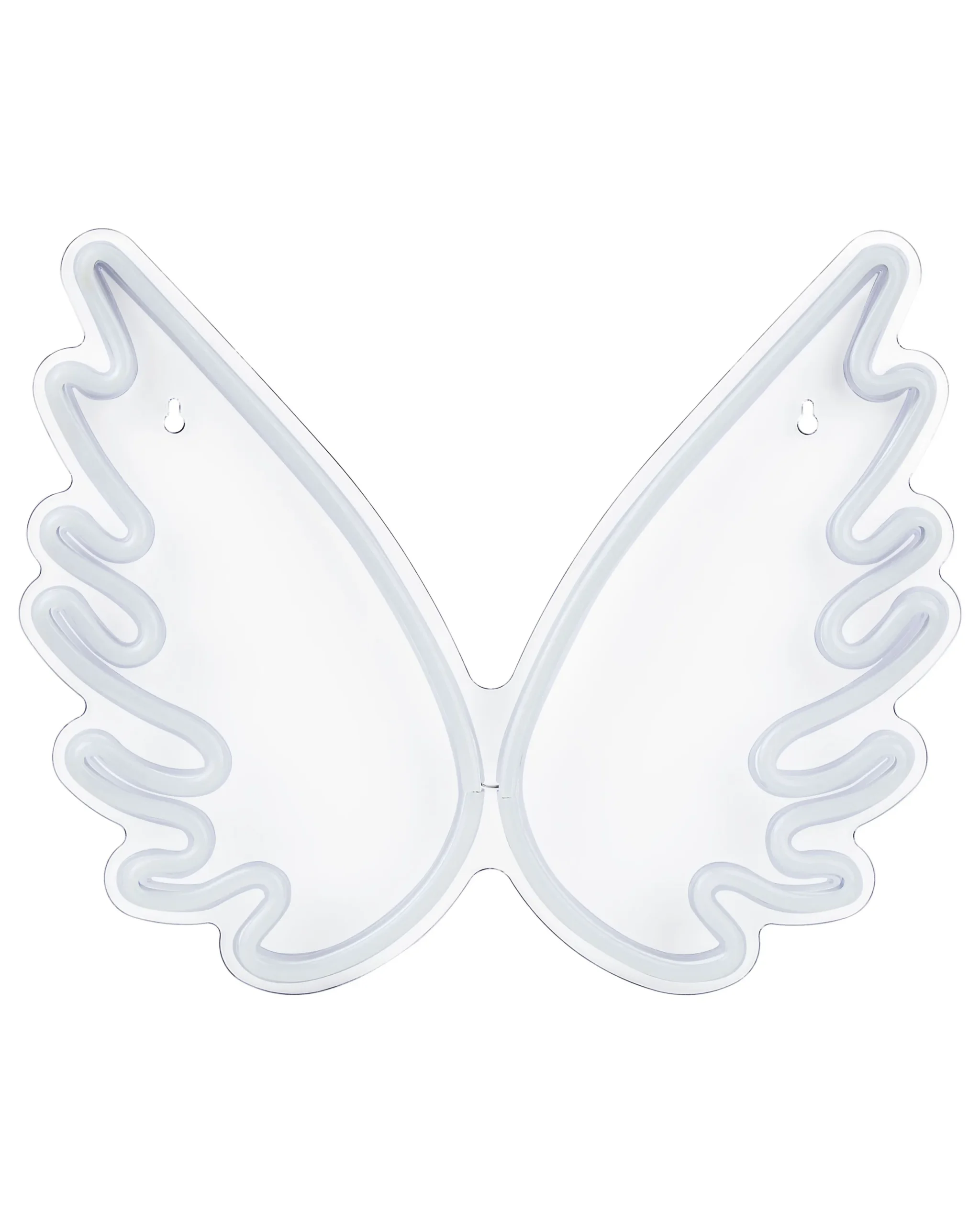 LED Neon Sign Angel Wings GABRIEL  White