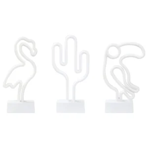 Set of 3 Neon LED Signs MABEL  Multicolour