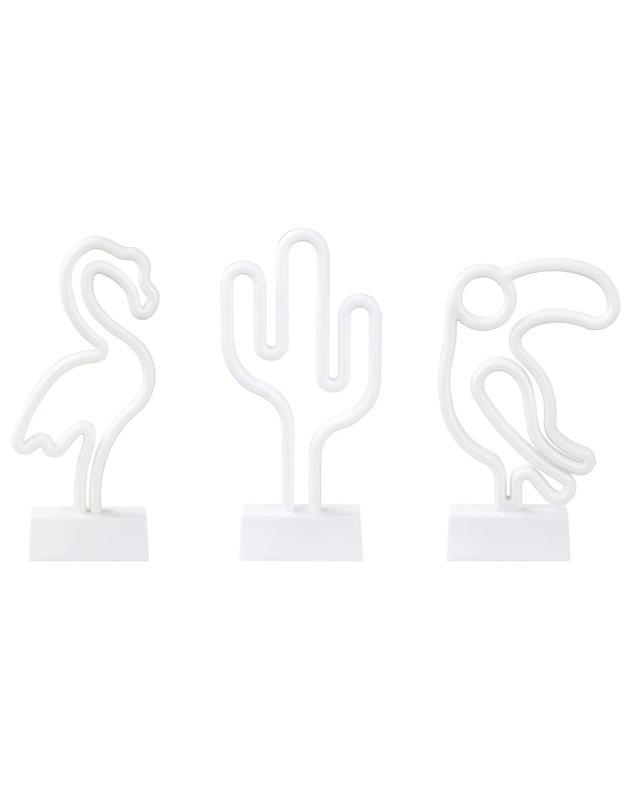 Set of 3 Neon LED Signs MABEL  Multicolour