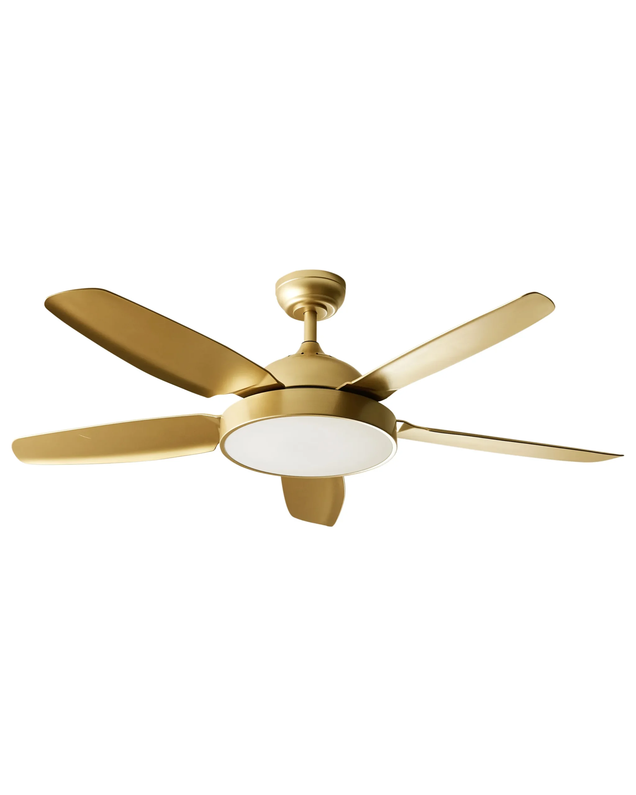 Ceiling Fan with Light GOSHAABA  with Remote LED Brass