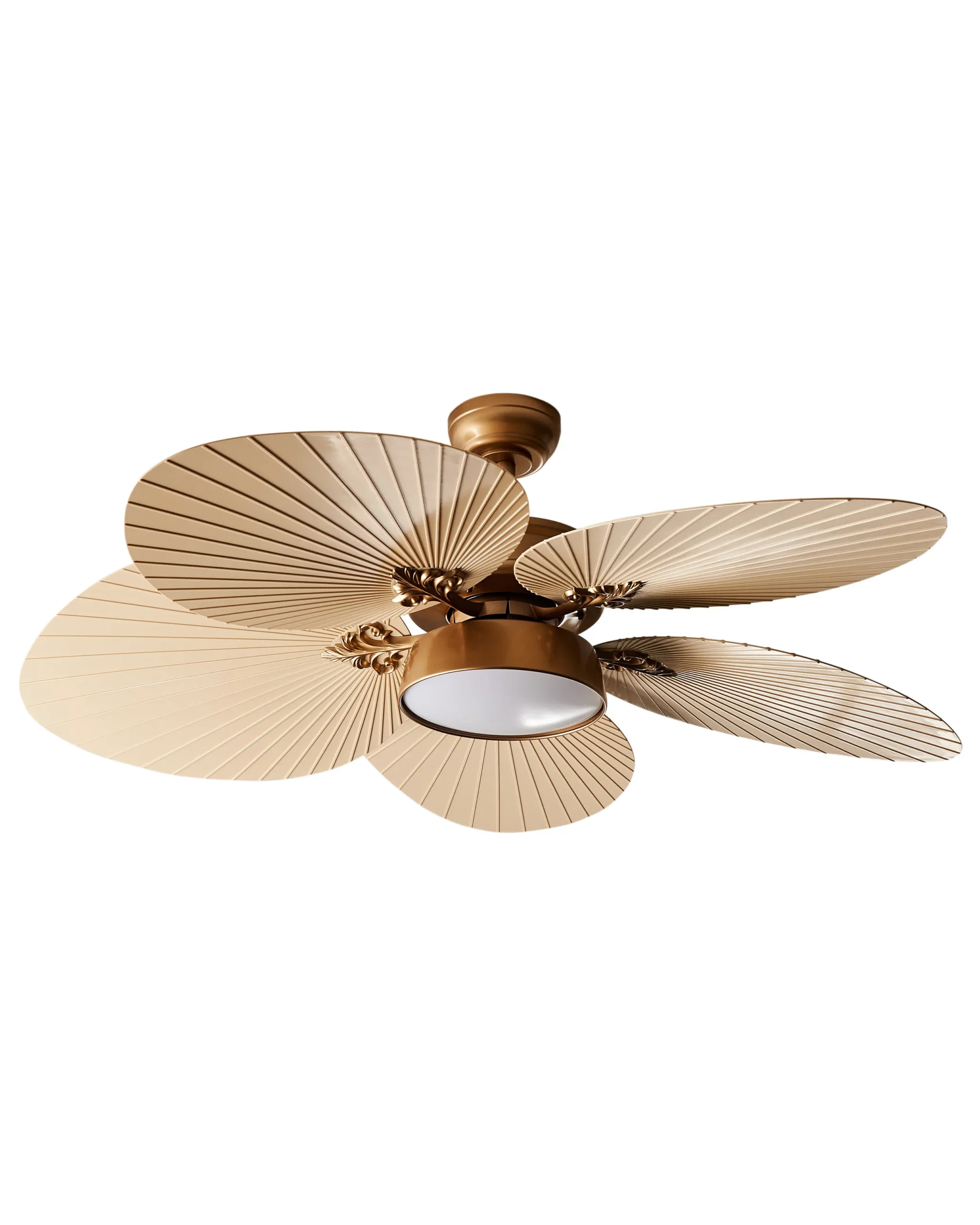 Ceiling Fan with Light BORMEJO  with Remote LED Gold